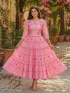 Ka 1258 Muslin Silk With Gingham Print Designer Kurti Collections